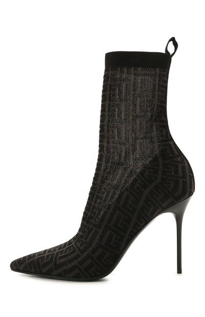 Текстильные ботильоны skye monogram BALMAIN, арт. VN0TA639/TKMG, фото 3