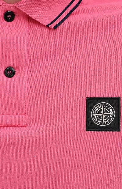 Хлопковое поло STONE ISLAND, арт. 731522S18, фото 5