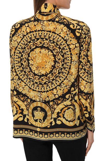 Шелковая блузка VERSACE, арт. 1014489/1A11743, фото 4