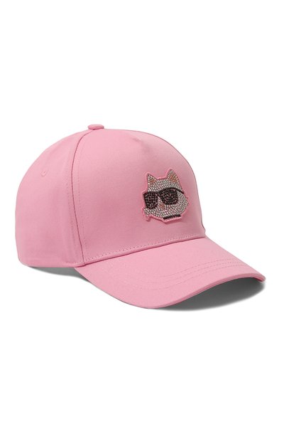 Хлопковая бейсболка KARL LAGERFELD KIDS, арт. Z30165