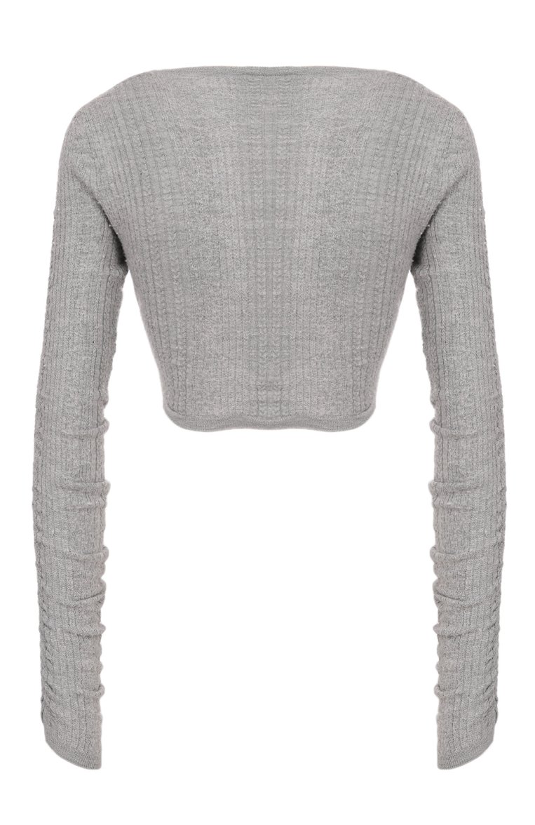 Кардиган из шелка и кашемира MIU MIU, арт. MMF249-1WVH-F0K44, фото 2