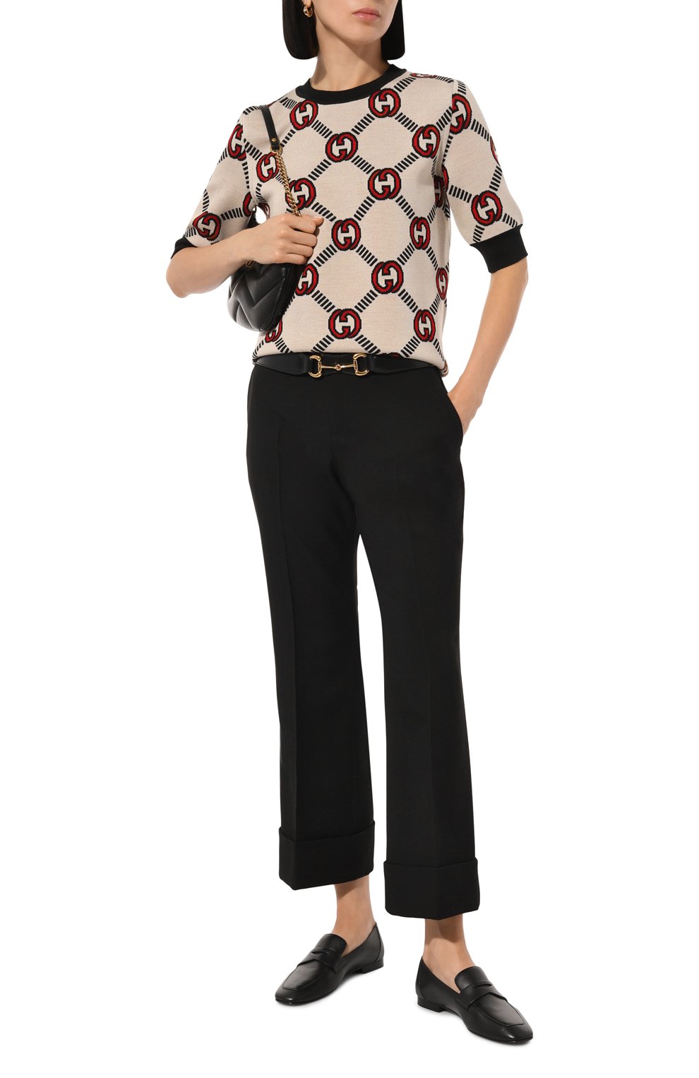 Шерстяные брюки GUCCI, арт. 776315/ZHW51, фото 2