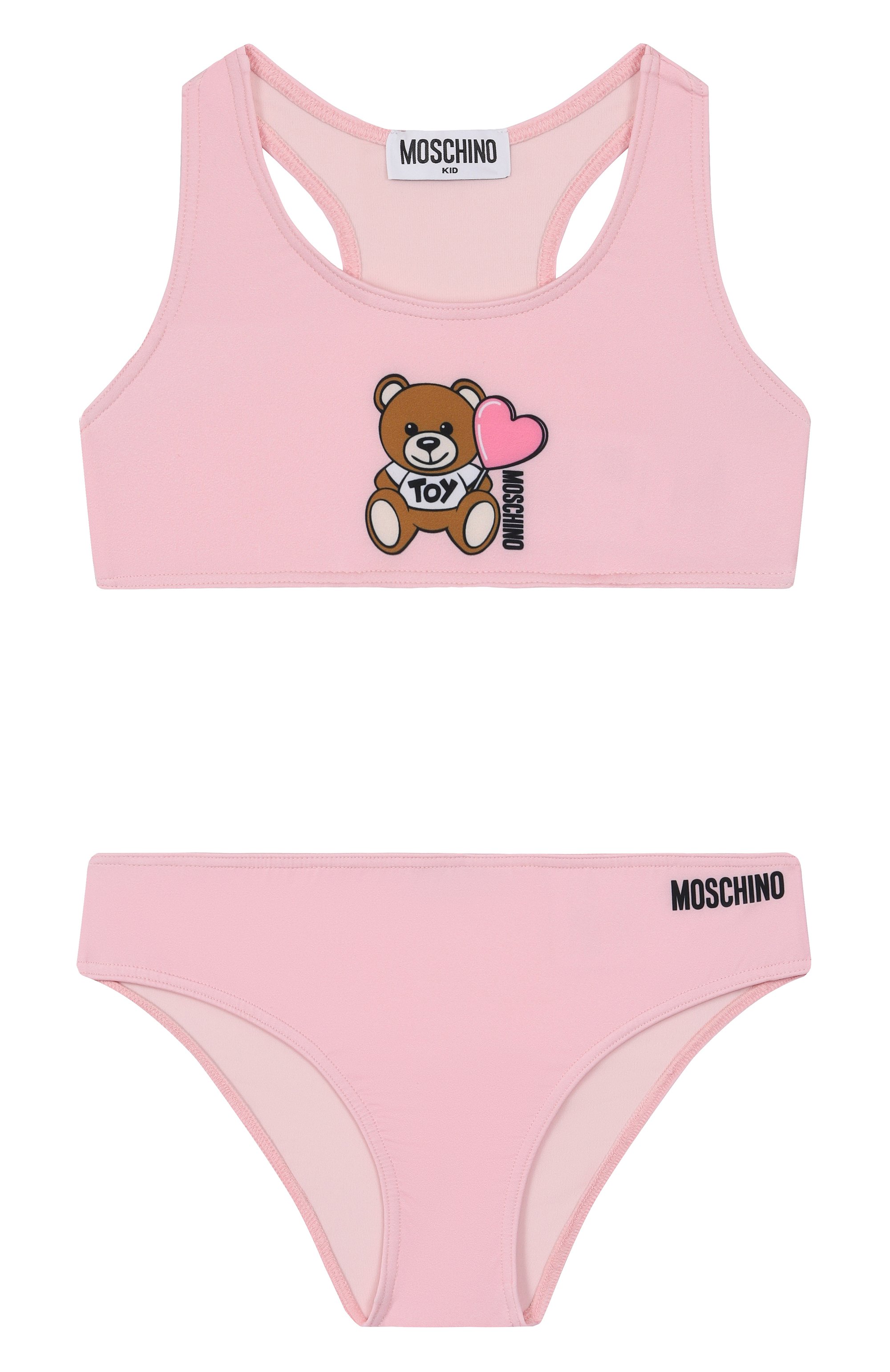 Раздельный купальник MOSCHINO светло-розового цвета по цене 10700 руб., арт. HAL00P/LKA00/4-8, фото 1 Раздельный купальник MOSCHINO, арт. HAL00P/LKA00/4-8, фото 1