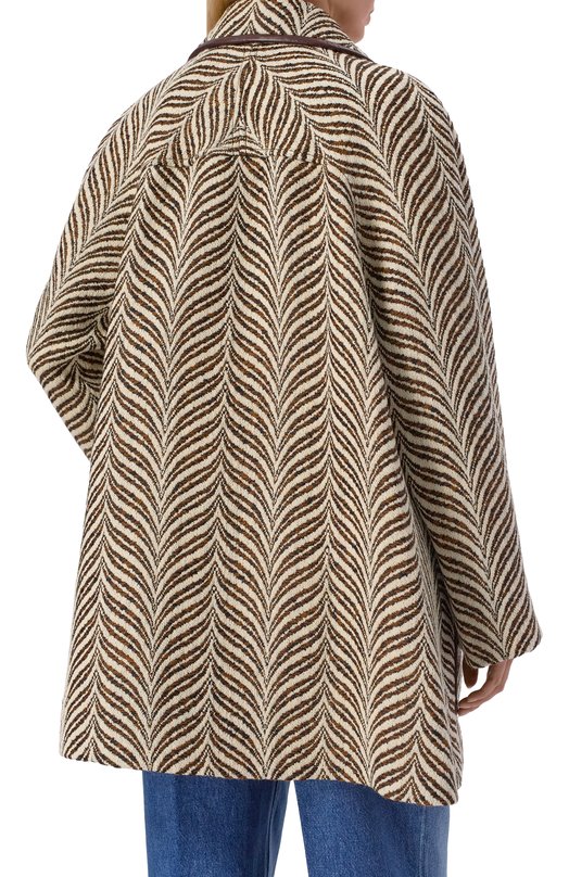 Шерстяное пальто Valentino 8B3CJ3Z7/9RF Бежевый  8B3CJ3Z7/9RF Фото 4