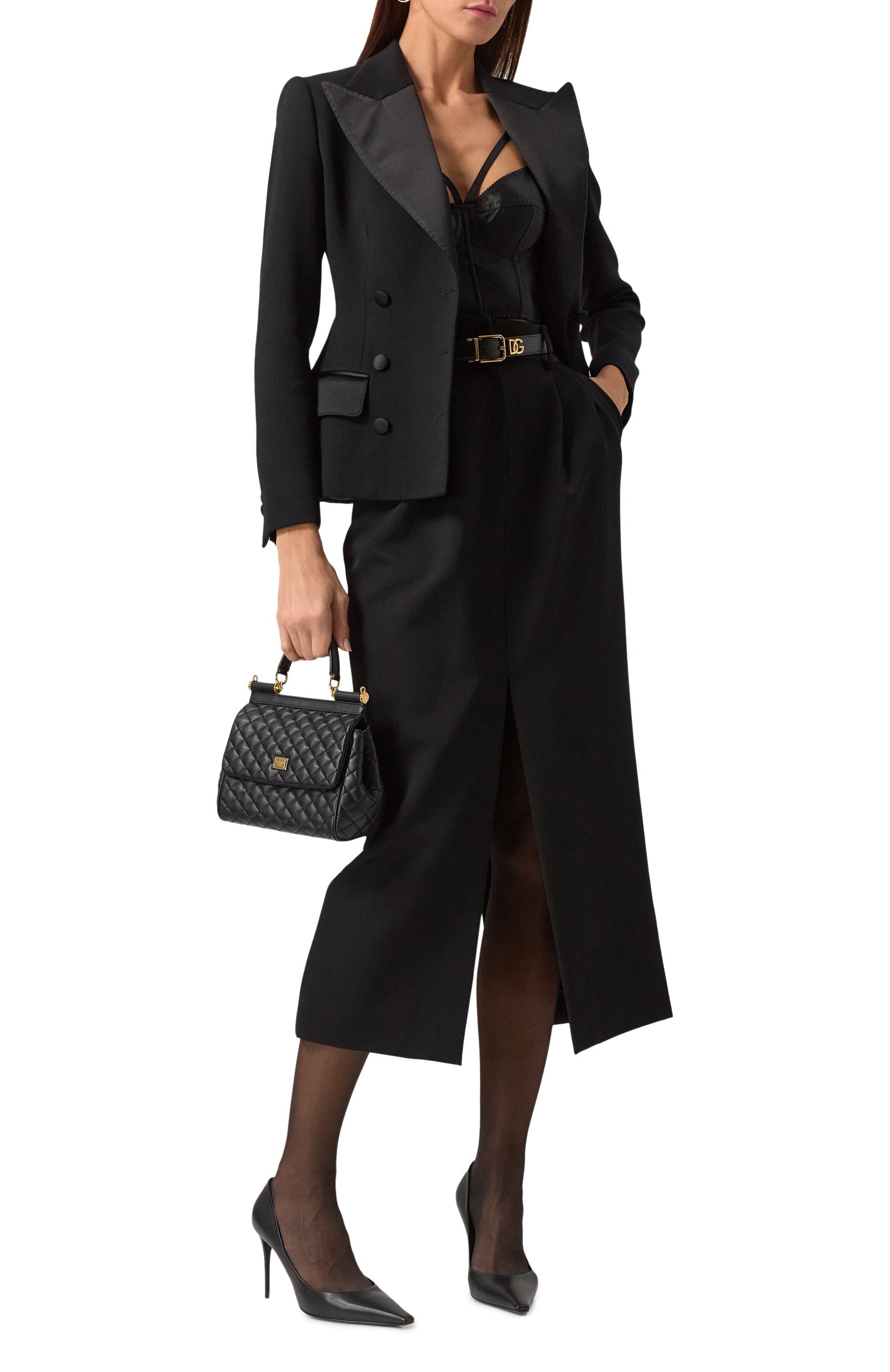 Сумка sicily medium DOLCE & GABBANA черного цвета по цене 229000 руб., арт. BB6003/AV967, фото 7 Сумка sicily medium DOLCE & GABBANA, арт. BB6003/AV967, фото 7