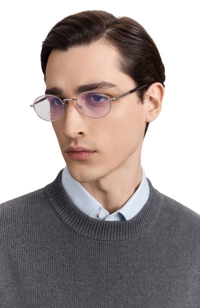 Оправа DAVID BECKHAM серебряного цвета по цене 26500 руб., арт. DB1203 YL7, фото 2 Оправа DAVID BECKHAM, арт. DB1203 YL7, фото 2