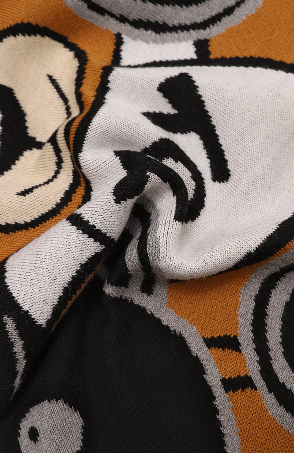 Шерстяной шарф MOSCHINO черного цвета по цене 17400 руб., арт. 30778/M2950, фото 3 Шерстяной шарф MOSCHINO, арт. 30778/M2950, фото 3