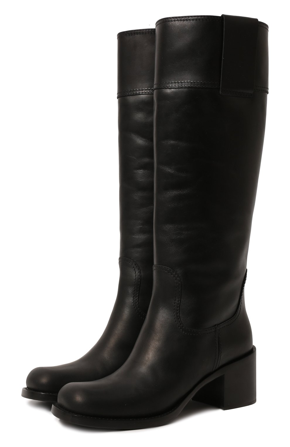 Кожаные сапоги MIU MIU, арт. 5W234D-3L1P-F0002-055, фото 1