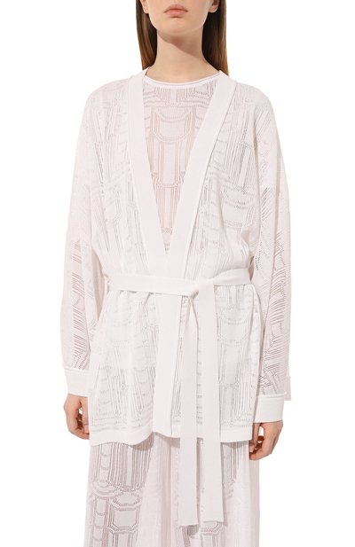 Кардиган из вискозы FREEAGE белого цвета по цене 54000 руб., арт. S23.CR041.7000.100, фото 3 Кардиган из вискозы FREEAGE, арт. S23.CR041.7000.100, фото 3