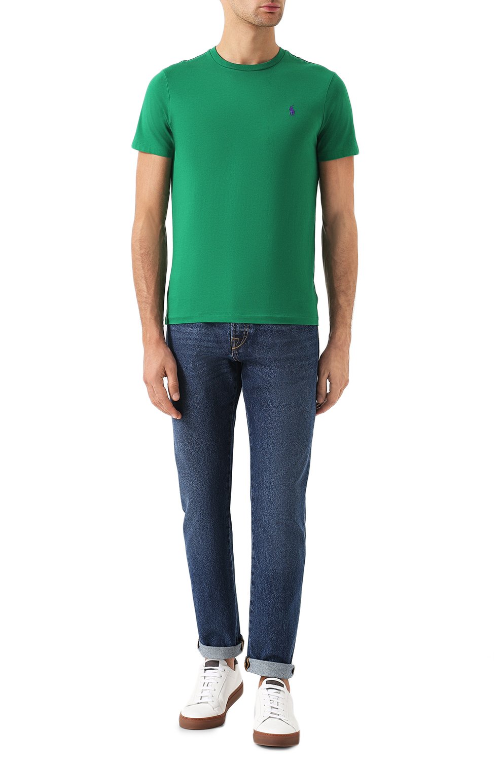 Хлопковая футболка  POLO RALPH LAUREN, арт. 710671438, фото 2