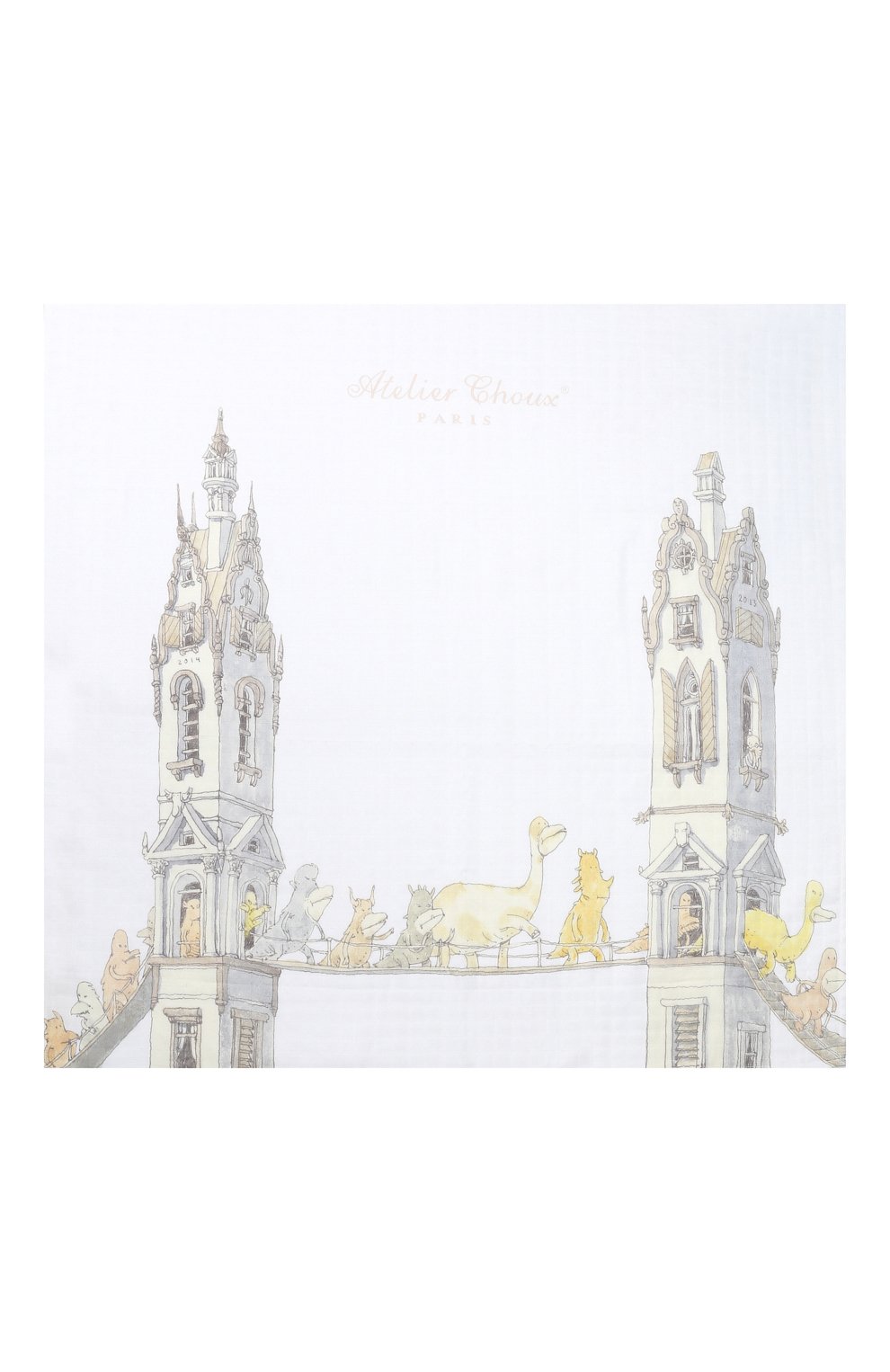 Хлопковая пеленка ATELIER CHOUX, арт. CARRE T0WER`S BRIDGE, фото 2