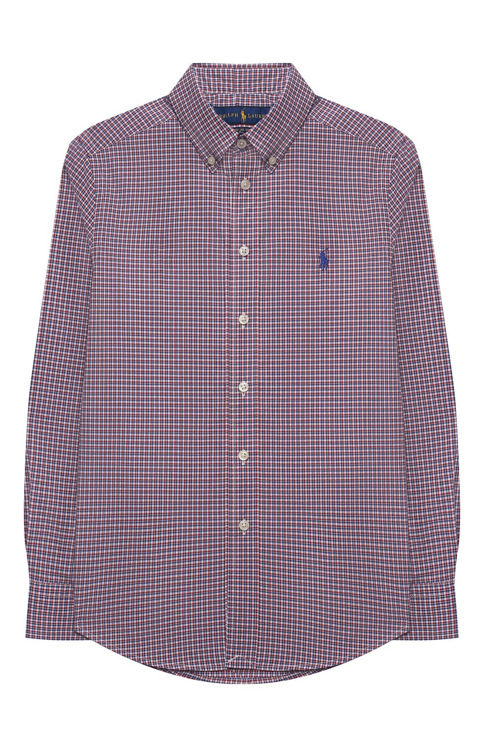 Хлопковая рубашка RALPH LAUREN бордового цвета по цене 9950 руб., арт. 323798996, фото 1 Хлопковая рубашка RALPH LAUREN, арт. 323798996, фото 1