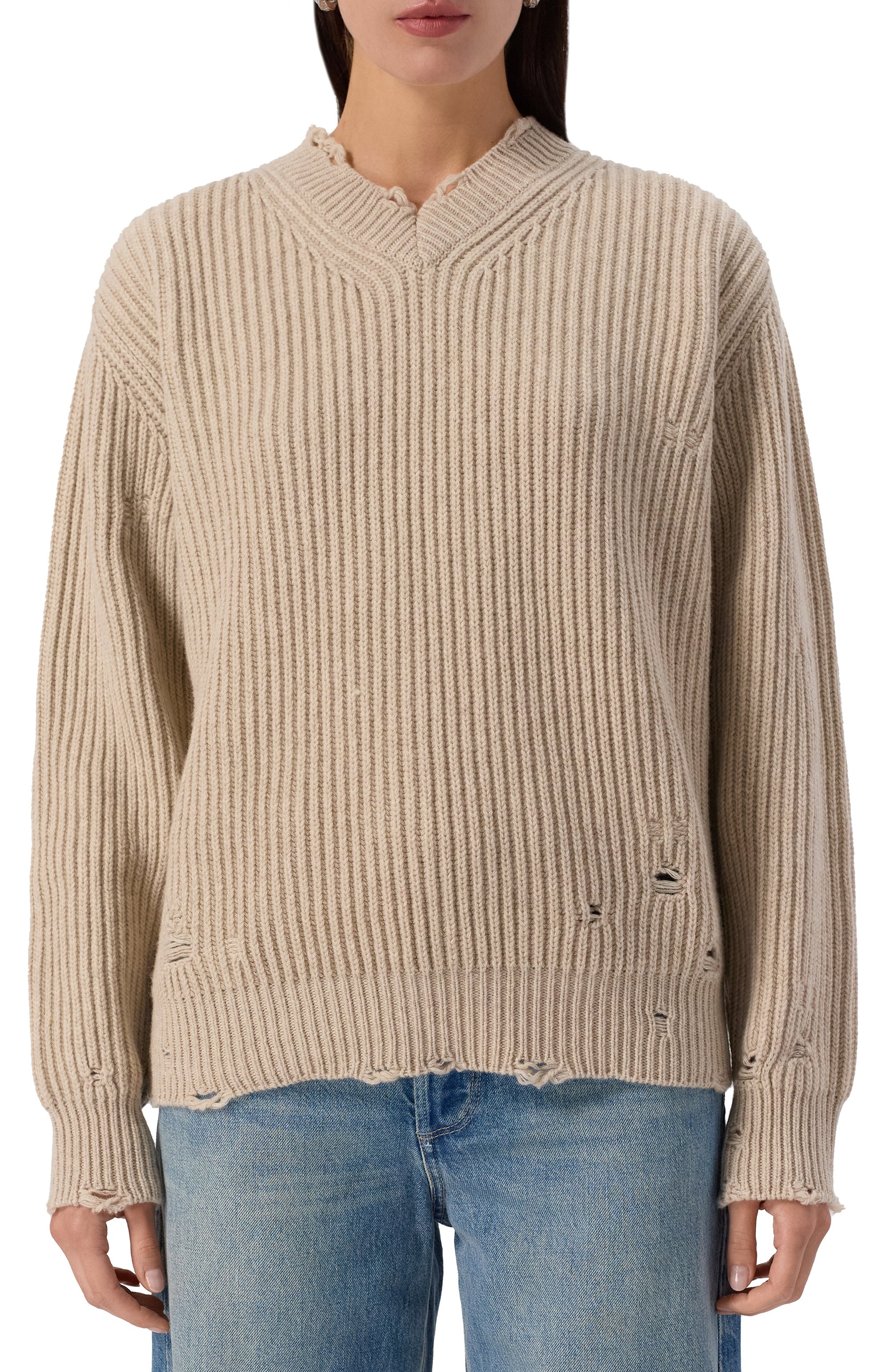 Шерстяной свитер MM6, арт. S52HN0011/M13138, фото 3