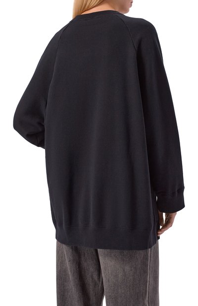 Хлопковый свитшот UNDERCOVER черного цвета по цене 39950 руб., арт. UC2E1894-3, фото 4 Хлопковый свитшот UNDERCOVER, арт. UC2E1894-3, фото 4