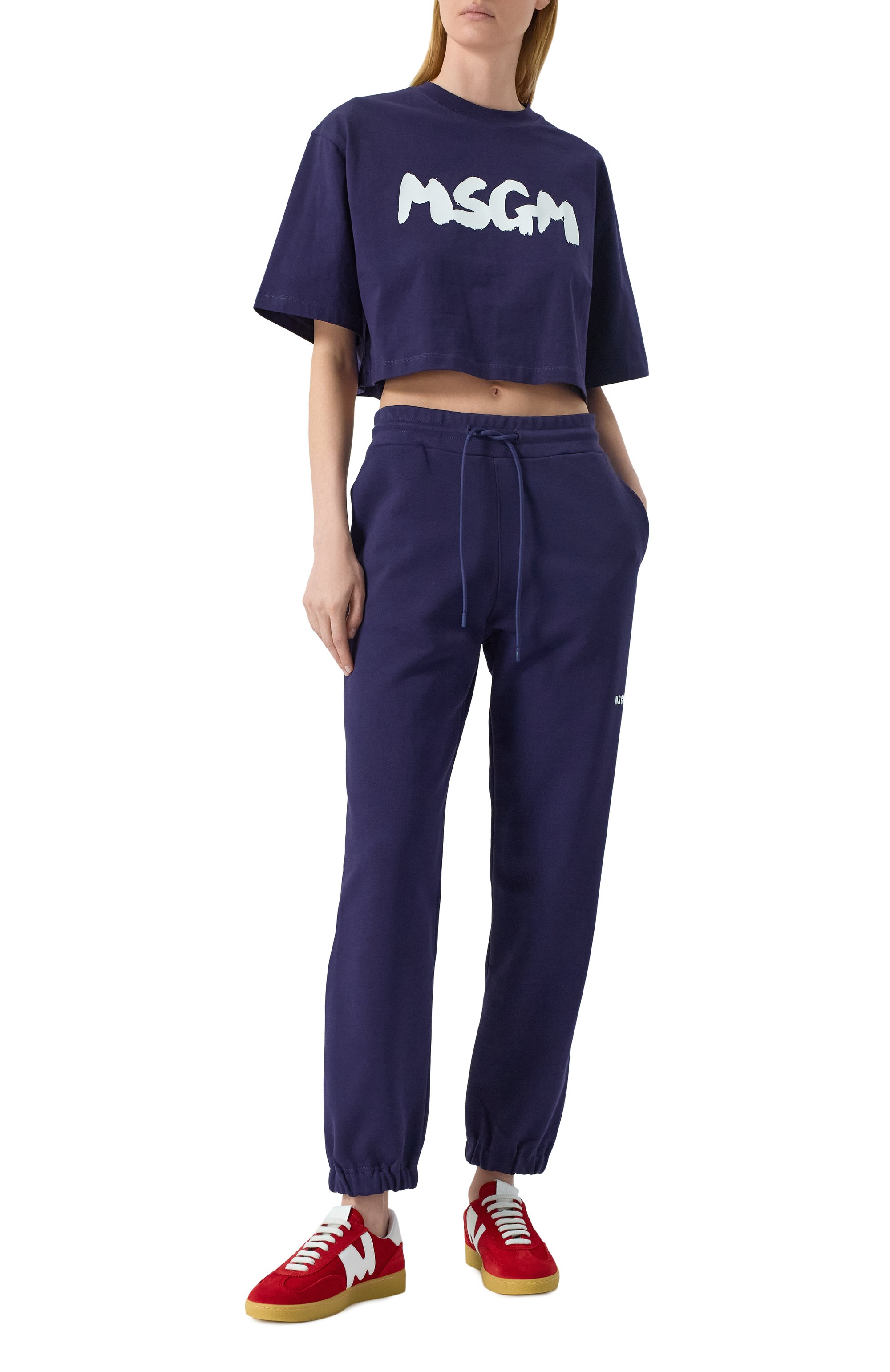 Хлопковые джоггеры MSGM, арт. 3841MDP500/257000, фото 2