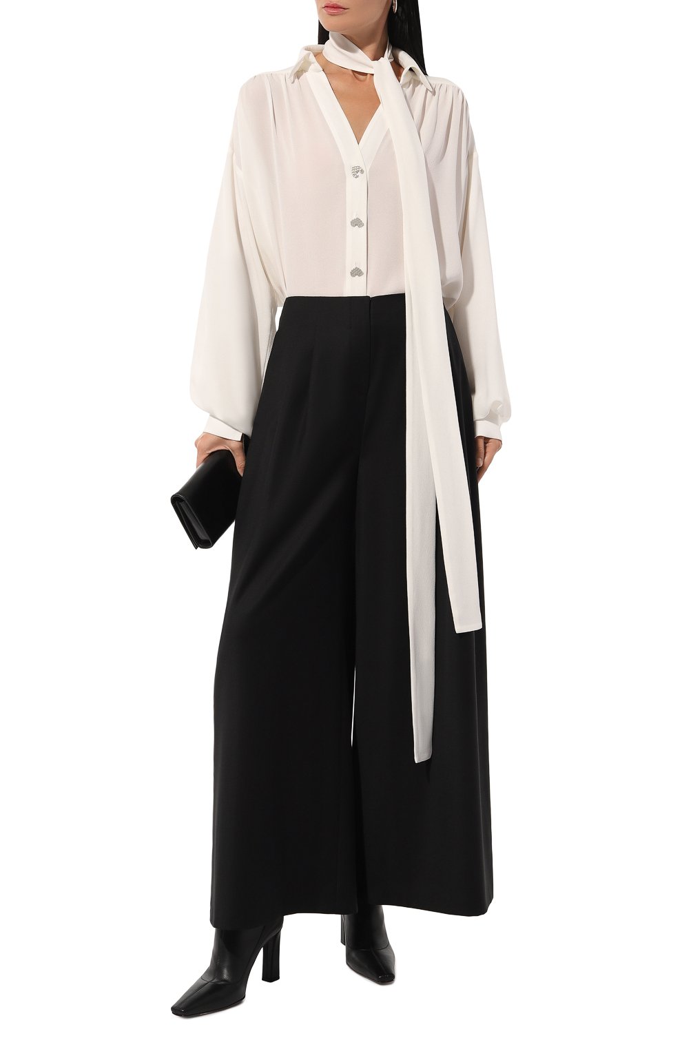 Шерстяные брюки AKHMADULLINA черного цвета по цене 89900 руб., арт. 1225.3B701/W713, фото 2 Шерстяные брюки AKHMADULLINA, арт. 1225.3B701/W713, фото 2