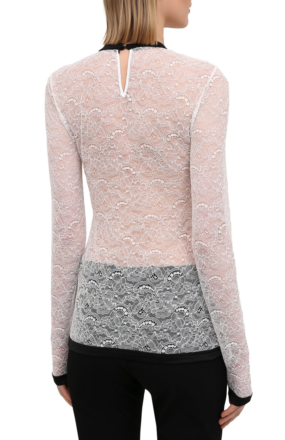 Топ MIU MIU белого цвета по цене 125000 руб., арт. MJL726-2W0-F0009, фото 4 Топ MIU MIU, арт. MJL726-2W0-F0009, фото 4