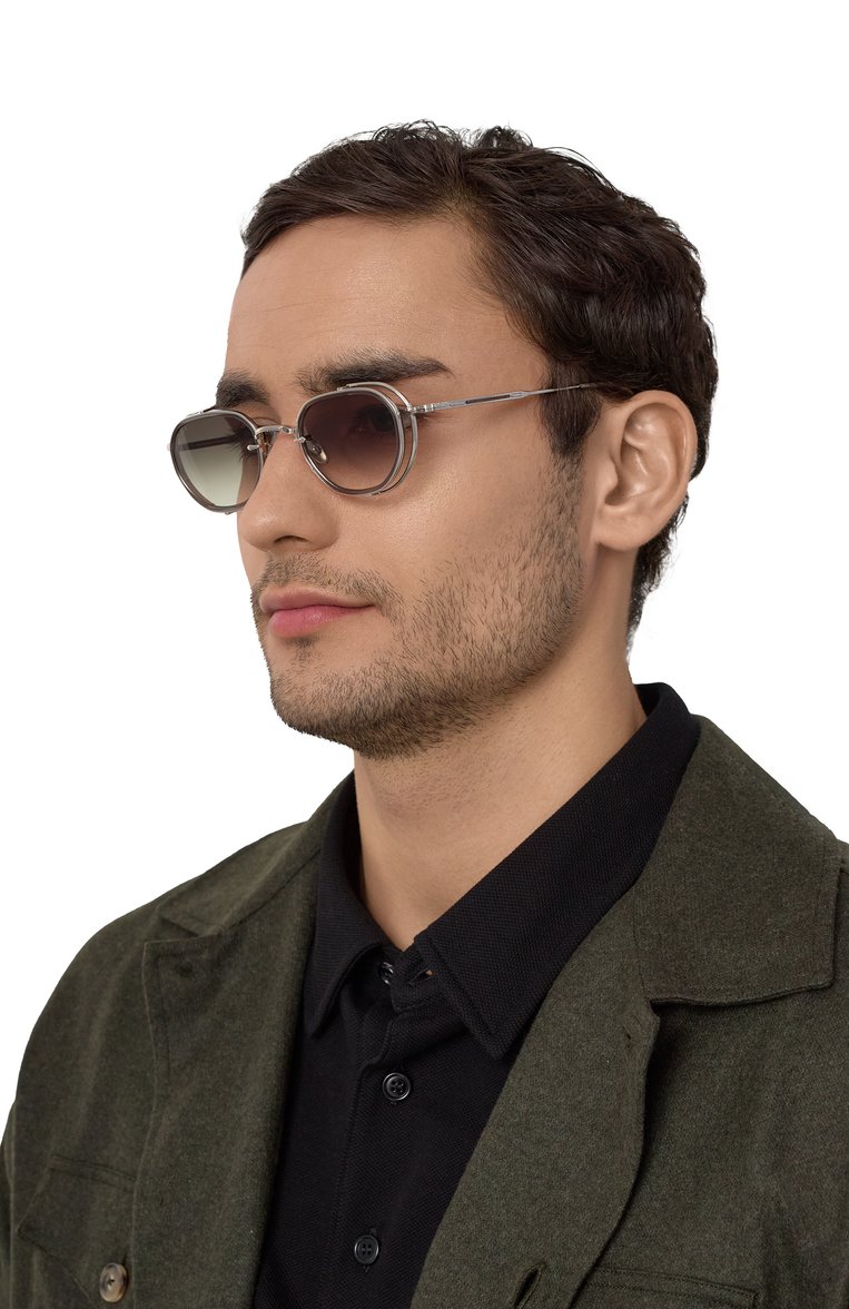 Женские солнцезащитные очки EQUE.M коричневого цвета, арт. E802401/SS | Фото 2 (Тип очков: С/з; Материал: Металл, Пластик; Кросс-КТ: С/з-унисекс; Очки форма: Круглые; Оптика Гендер: оптика-унисекс)
