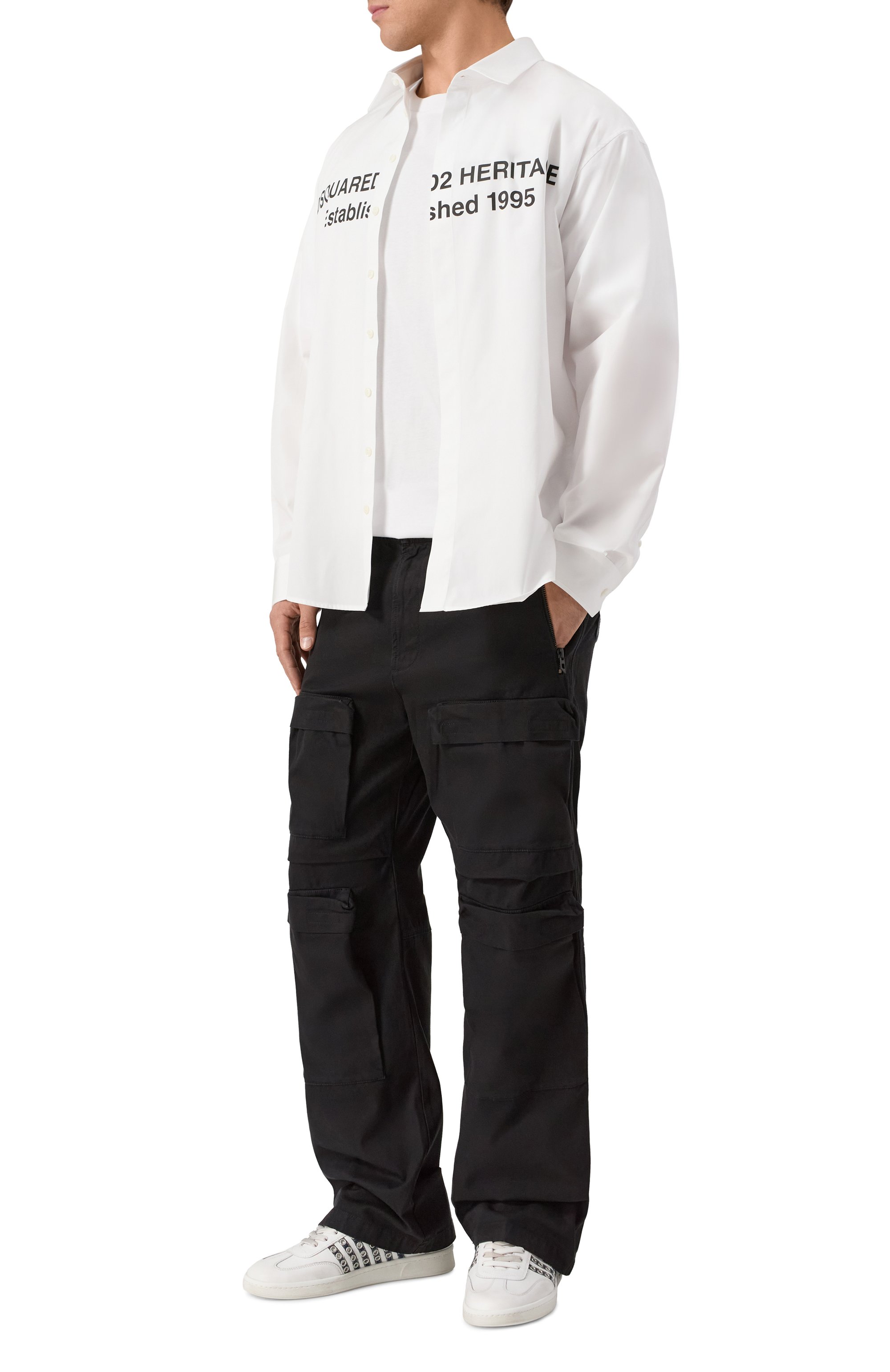 Хлопковые брюки-карго DIESEL, арт. A14759/0NJBP, фото 2