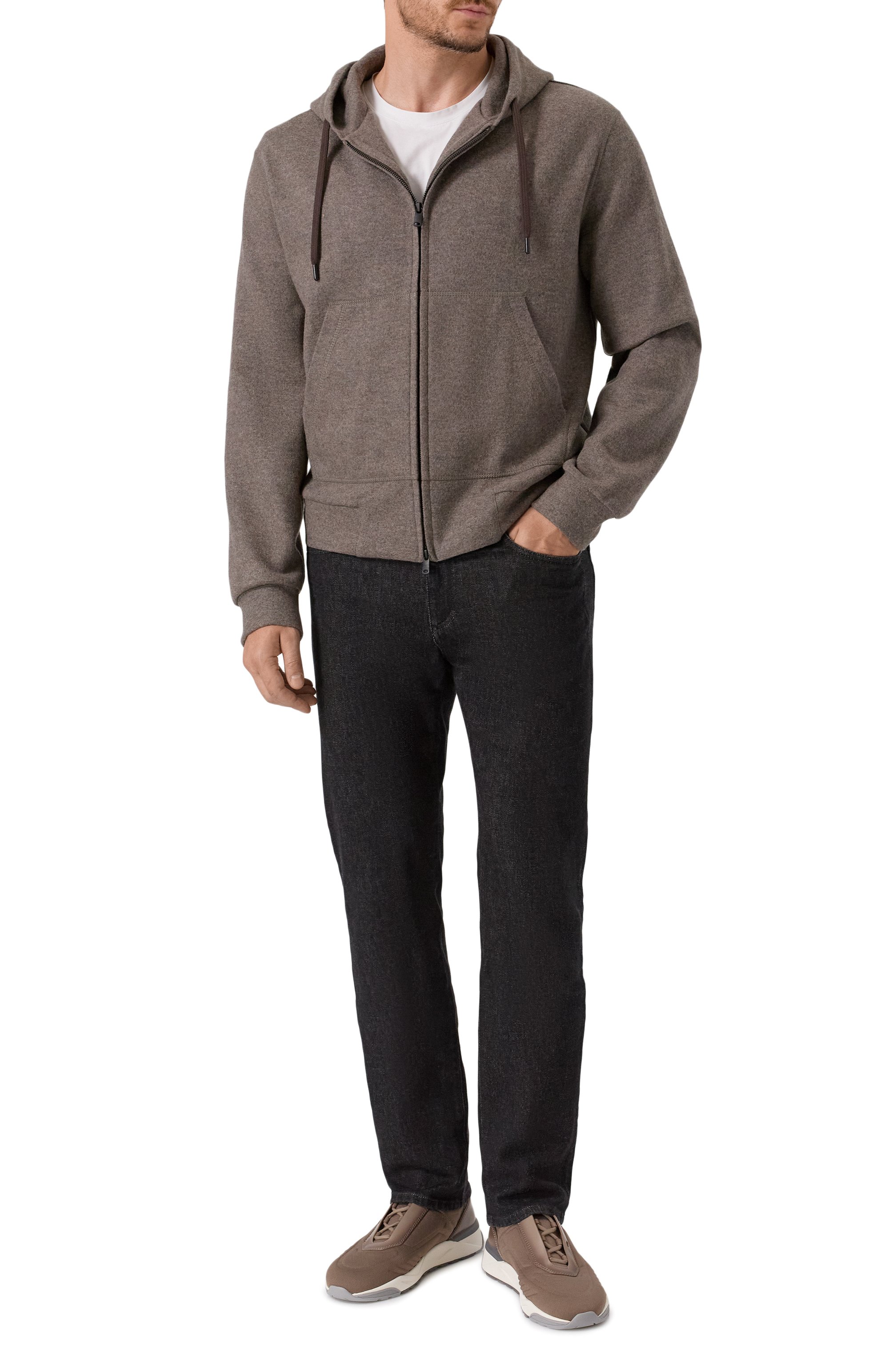 Шерстяная толстовка CIRCOLO 1901 светло-коричневого цвета по цене 59950 руб., арт. CN5109, фото 2 Шерстяная толстовка CIRCOLO 1901, арт. CN5109, фото 2