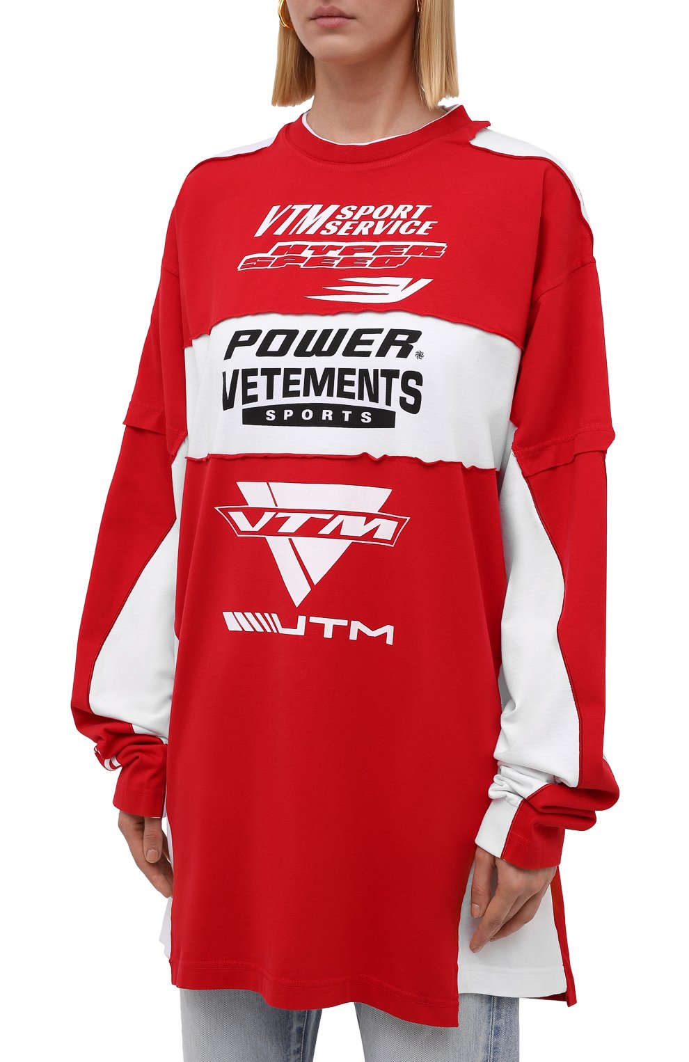 Хлопковый свитшот VETEMENTS, арт. UA52TR870R 1613/W, фото 3