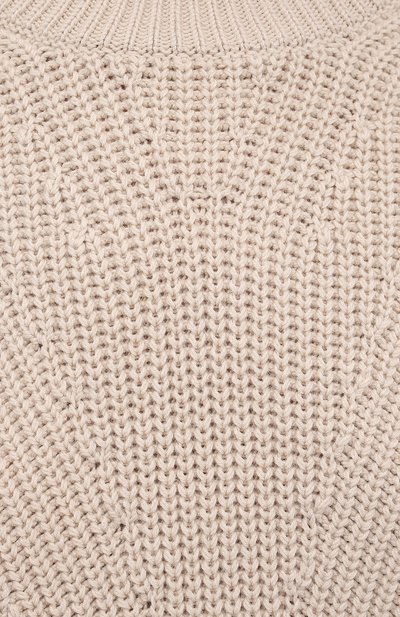 Хлопковый пуловер IRO бежевого цвета по цене 43400 руб., арт. WP12KHARLA, фото 5 Хлопковый пуловер IRO, арт. WP12KHARLA, фото 5