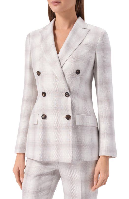 Жакет из вискозы Kiton D46523K0922G08 Белый  D46523K0922G08 Фото 3