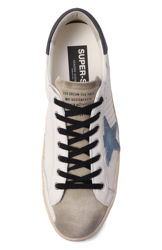 Комбинированные кеды Super-Star Golden Goose Deluxe Brand GMF00101.F005994 Белый  GMF00101.F005994 Фото 6