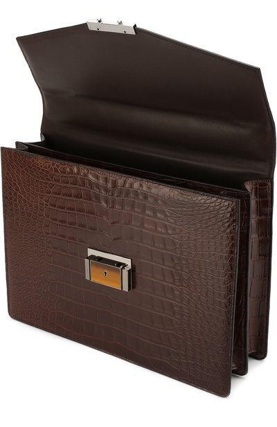 Портфель из кожи аллигатора BRIONI, арт. 0ITC0L/P7716, фото 4