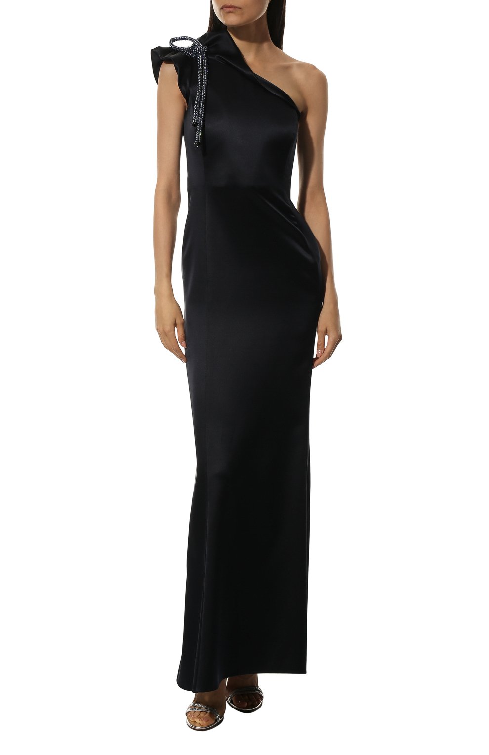 Шелковое платье GIORGIO ARMANI темно-синего цвета по цене 755000 руб., арт. 9WHVR018/T01AL, фото 3 Шелковое платье GIORGIO ARMANI, арт. 9WHVR018/T01AL, фото 3