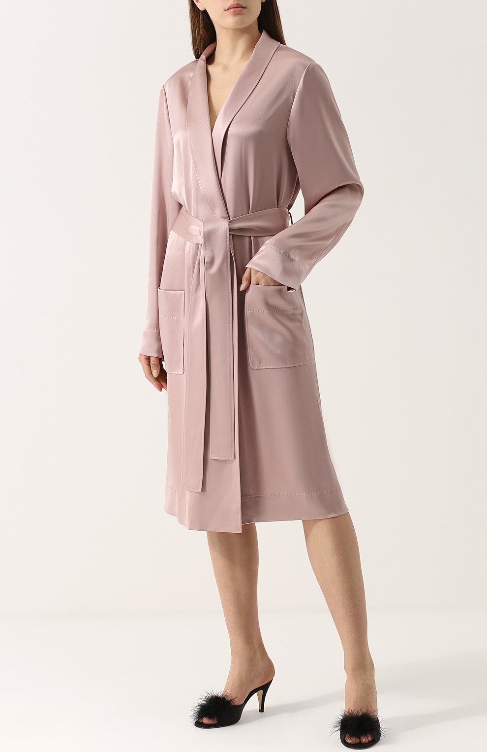 Халат с накладными карманами и поясом ESCADA, арт. 5025773, фото 2