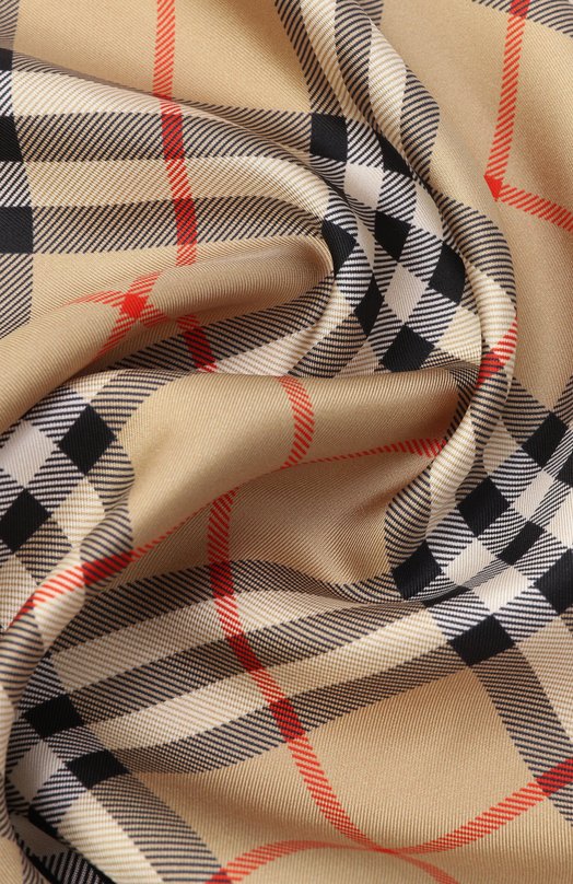 Шелковый платок Burberry 8116998 Бежевый  8116998 Фото 3
