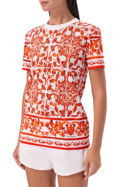 Хлопковая футболка DOLCE & GABBANA, арт. F8V42T/GDDT6, фото 3