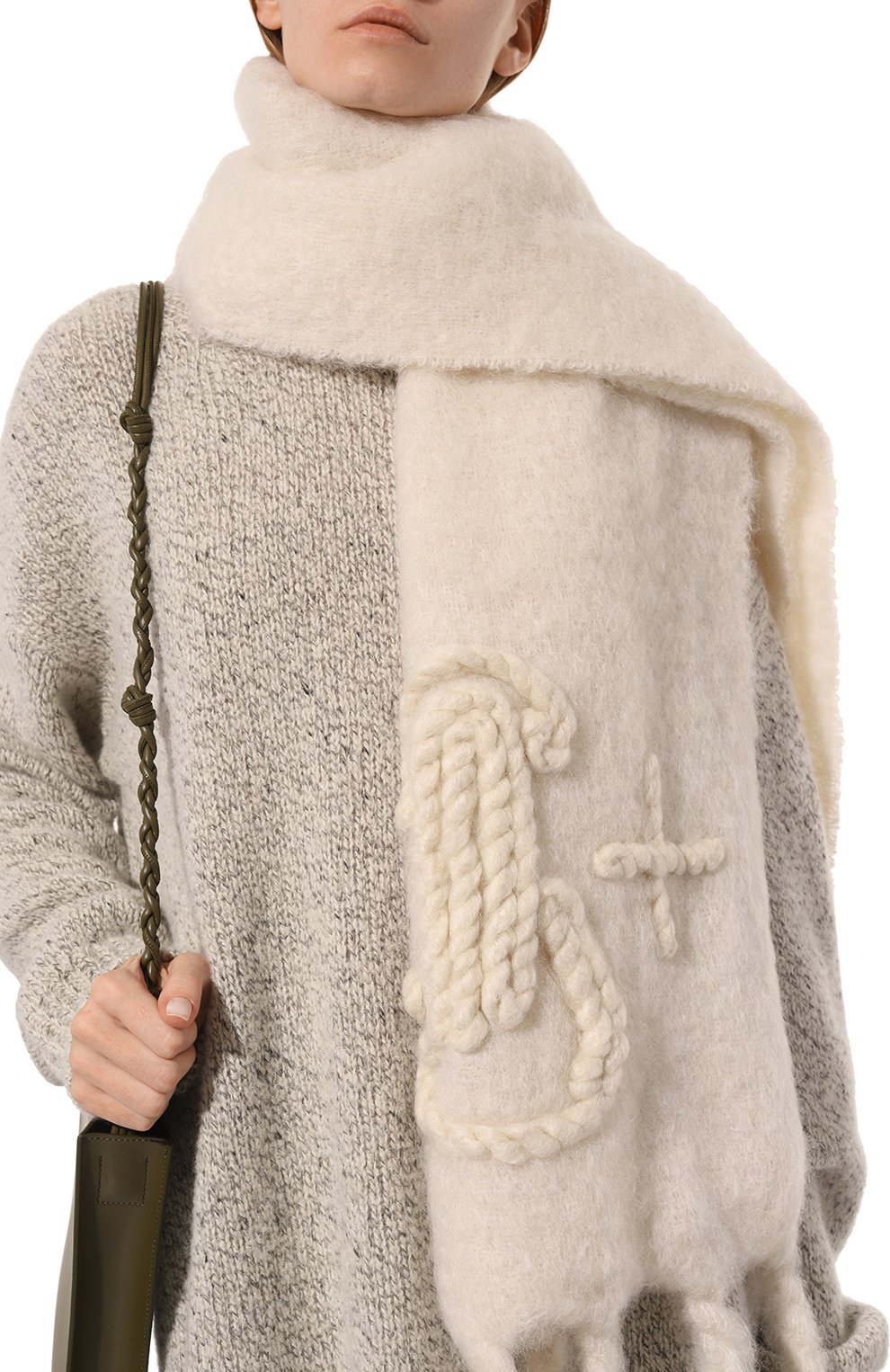 Шерстяной шарф JIL SANDER, арт. J40TE0111/J40041, фото 2