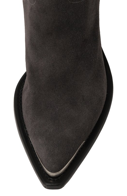 Замшевые казаки Sonora Boots Серый, фото 6