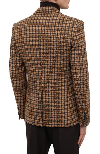 Шерстяной пиджак DRIES VAN NOTEN светло-коричневого цвета по цене 87850 руб., арт. 202-20429-1189, фото 4 Шерстяной пиджак DRIES VAN NOTEN, арт. 202-20429-1189, фото 4