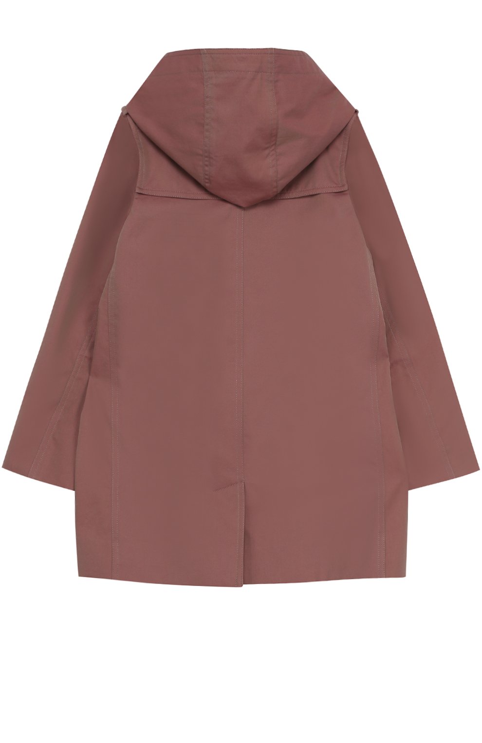 Хлопковый плащ с капюшоном BURBERRY розового цвета по цене 75950 руб., арт. 4048856, фото 2 Хлопковый плащ с капюшоном BURBERRY, арт. 4048856, фото 2