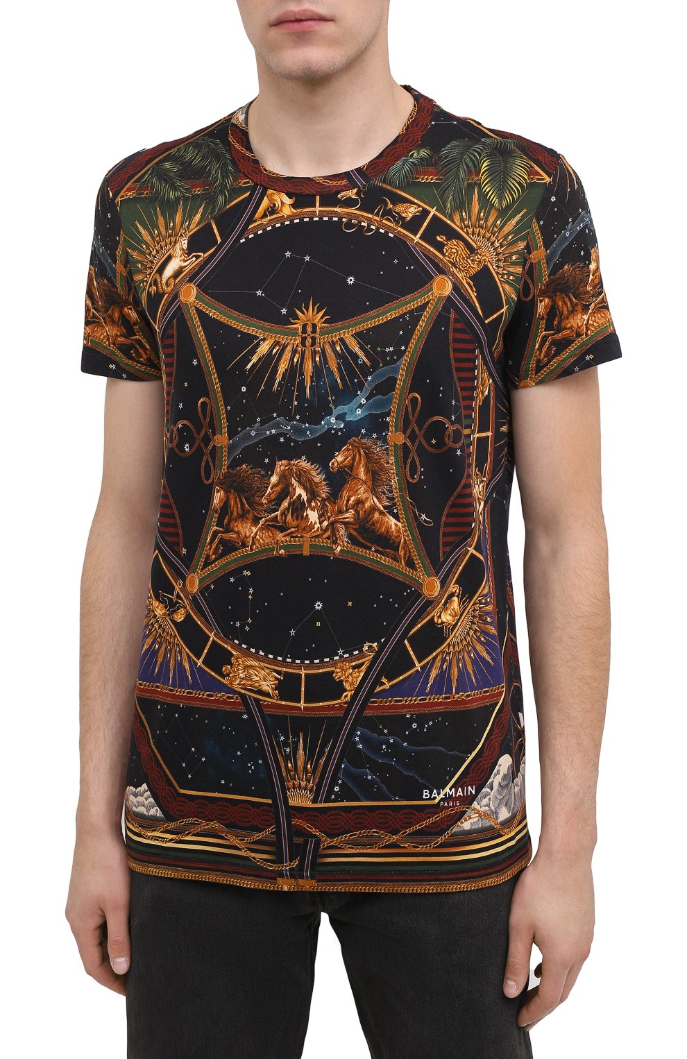 Хлопковая футболка BALMAIN, арт. UH01601/I351, фото 3