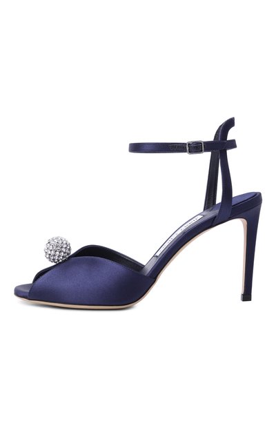 Текстильные босоножки sacora 85 JIMMY CHOO, арт. SAC0RA85WCZ, фото 4