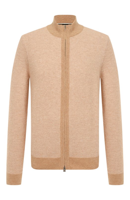 Кардиган из шерсти и хлопка BOSS 50549950 Бежевый 50549950