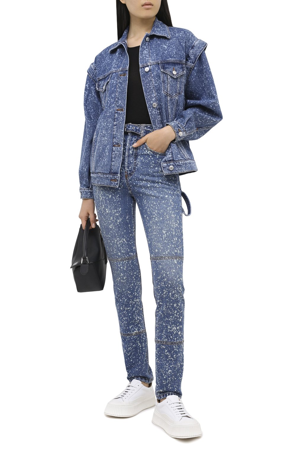 Джинсовая куртка MSGM голубого цвета по цене 54400 руб., арт. 2941MDH46L 207728, фото 2 Джинсовая куртка MSGM, арт. 2941MDH46L 207728, фото 2