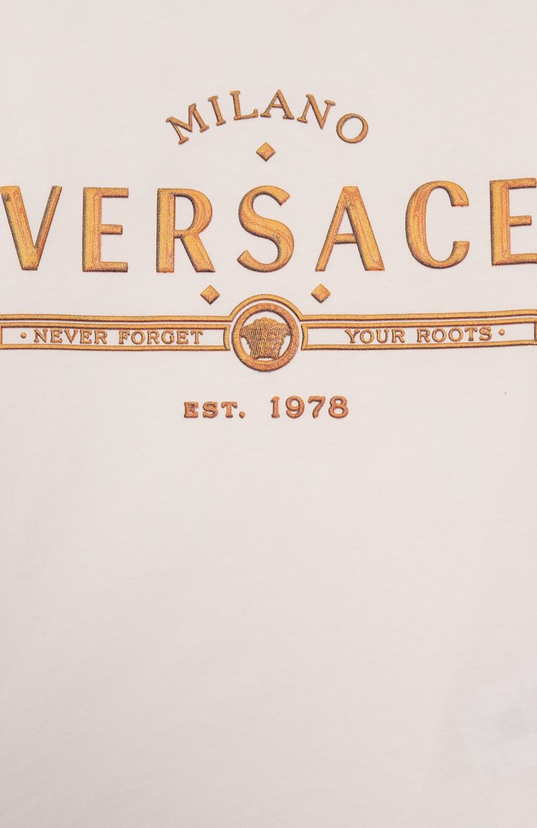 Хлопковая футболка VERSACE, арт. 1018293/1A13076/4A-6A, фото 1