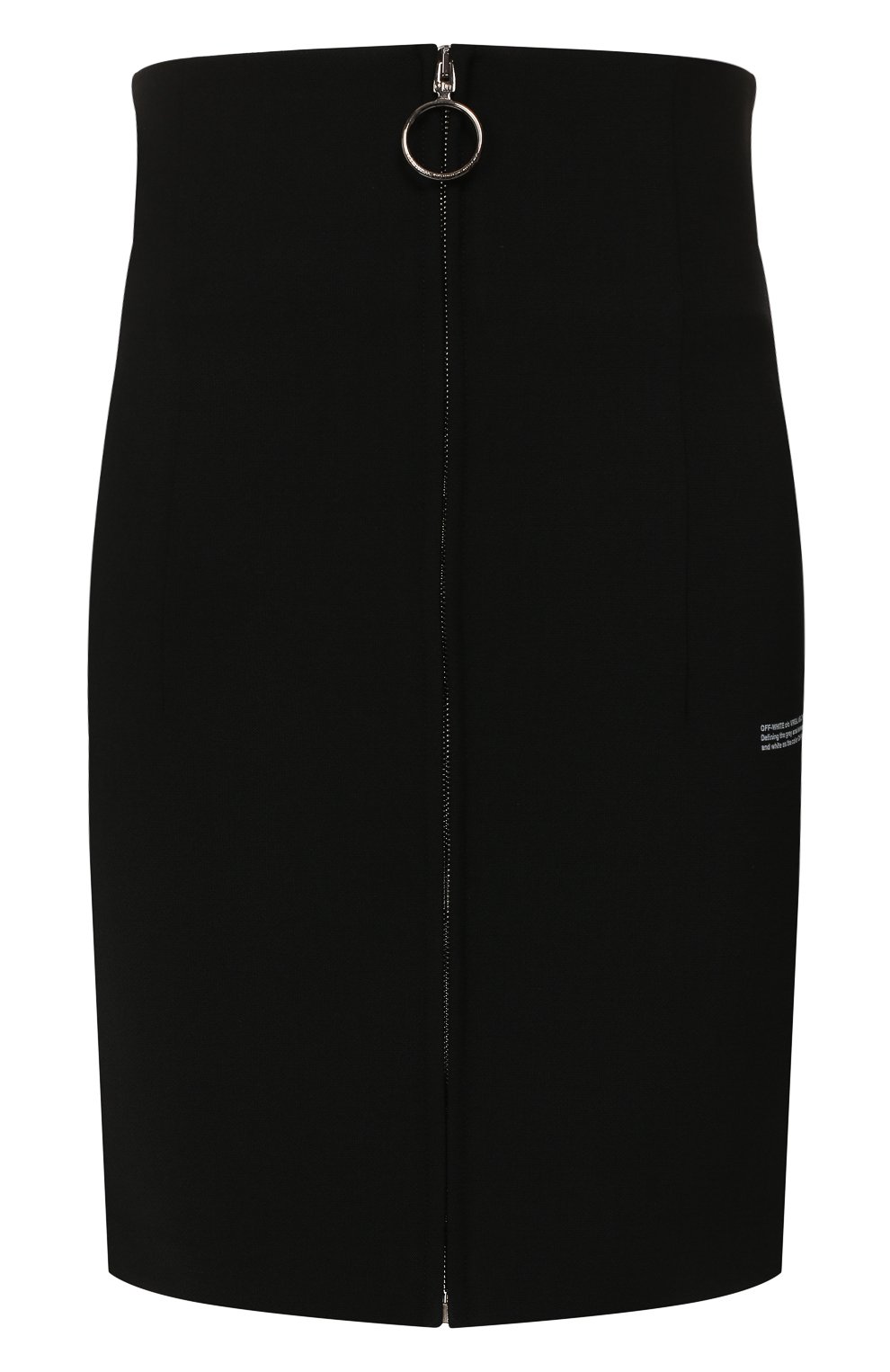 Юбка OFF-WHITE черного цвета по цене 35050 руб., арт. 0WCC077F19A680501000, фото 1 Юбка OFF-WHITE, арт. 0WCC077F19A680501000, фото 1