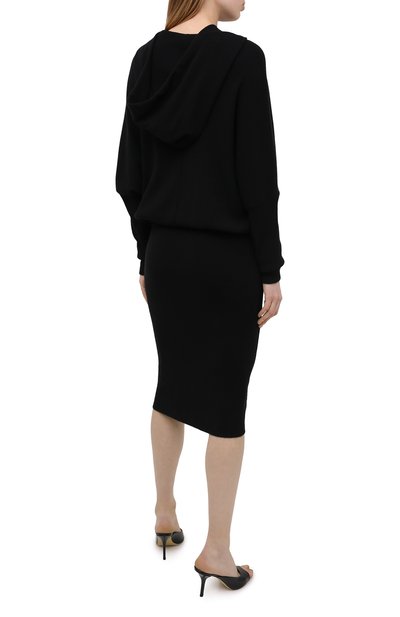 Кашемировое платье TOM FORD черного цвета по цене 252500 руб., арт. ACK182-YAX179, фото 4 Кашемировое платье TOM FORD, арт. ACK182-YAX179, фото 4
