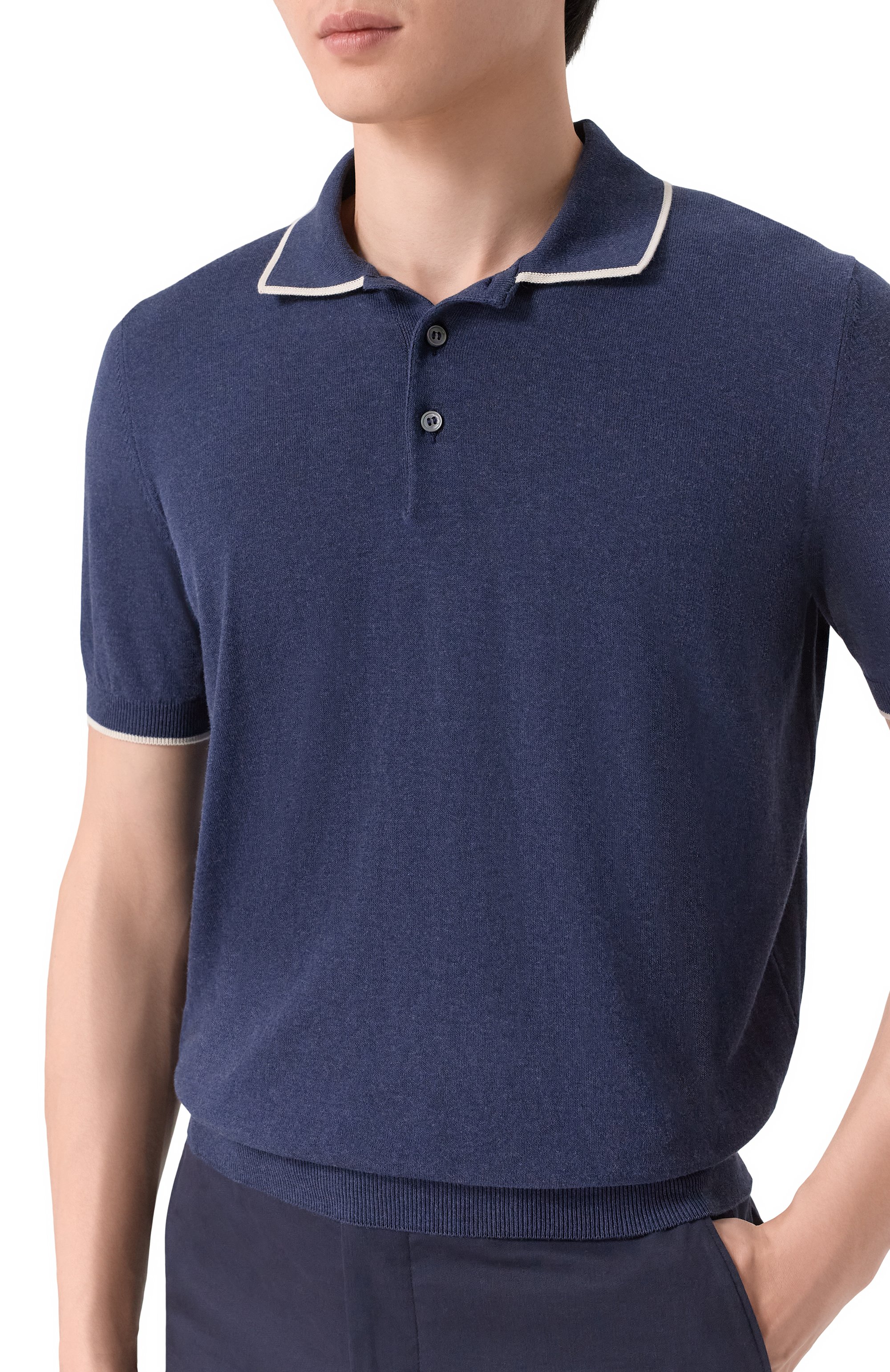 Хлопковое поло GRAN SASSO, арт. 57175/20613, фото 5