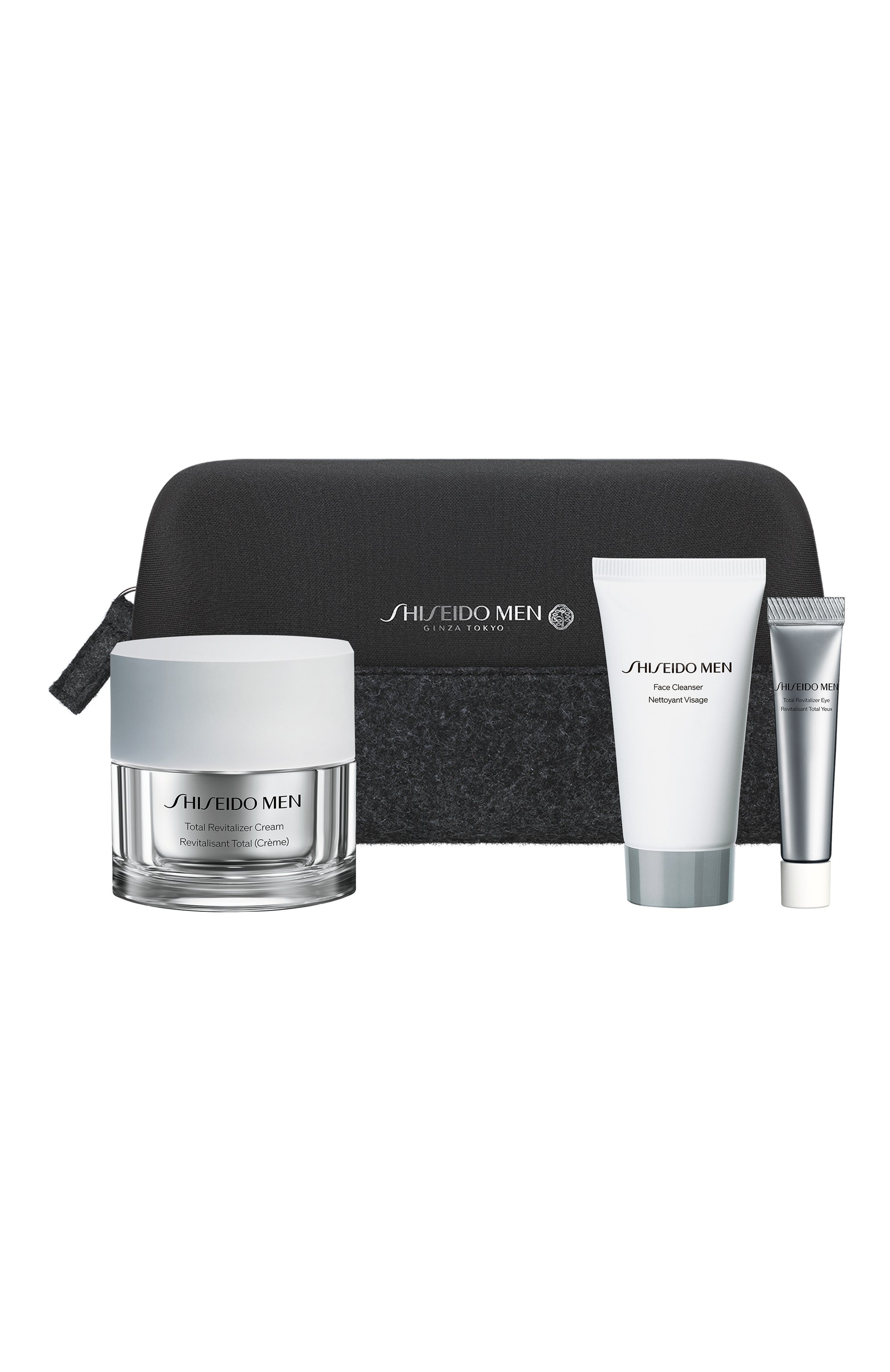 Набор c комплексным омолаживающим кремом men в косметичке (50+30+5ml) SHISEIDO бесцветного цвета по цене 11900 руб., арт. SE4263SH, фото 2 Набор c комплексным омолаживающим кремом men в косметичке (50+30+5ml) SHISEIDO, арт. SE4263SH, фото 2