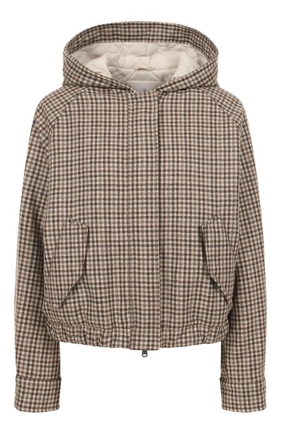 Женский шерстяной бомбер BRUNELLO CUCINELLI, арт. MG5237690P