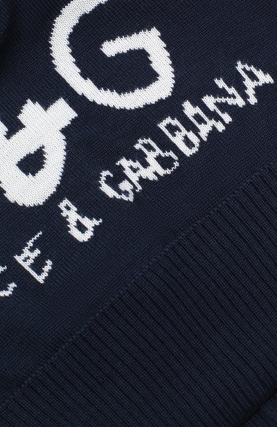 Шерстяная шапка DOLCE & GABBANA темно-синего цвета по цене 17750 руб., арт. LBKH51/JAVYK, фото 3 Шерстяная шапка DOLCE & GABBANA, арт. LBKH51/JAVYK, фото 3