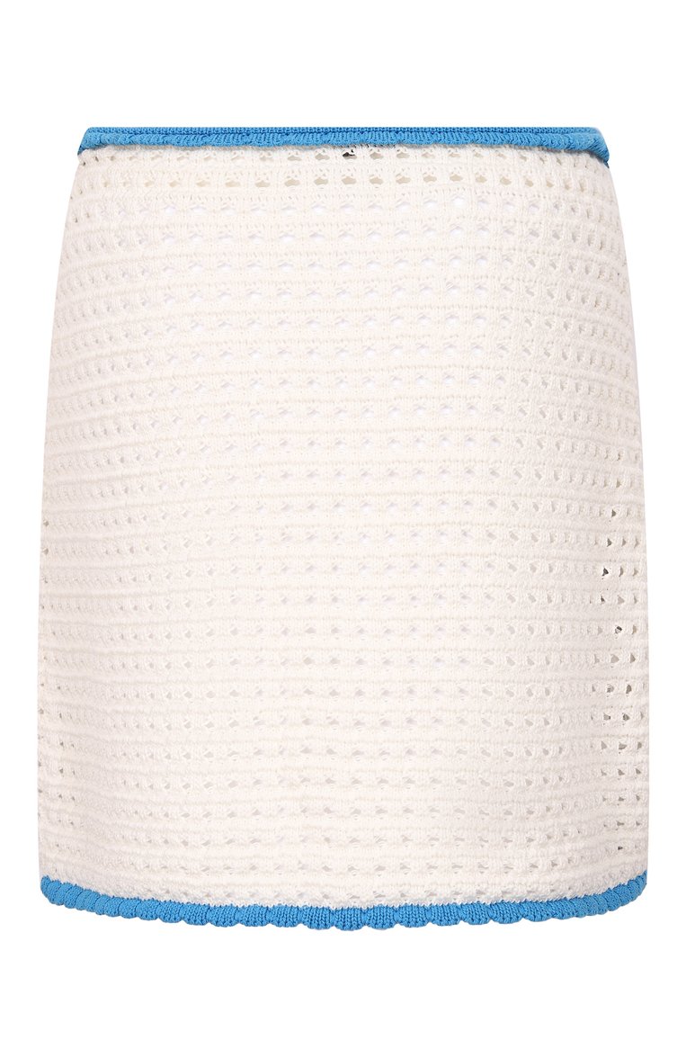 Хлопковая юбка MIU MIU, арт. MMG306-1V8U-F0L86, фото 2