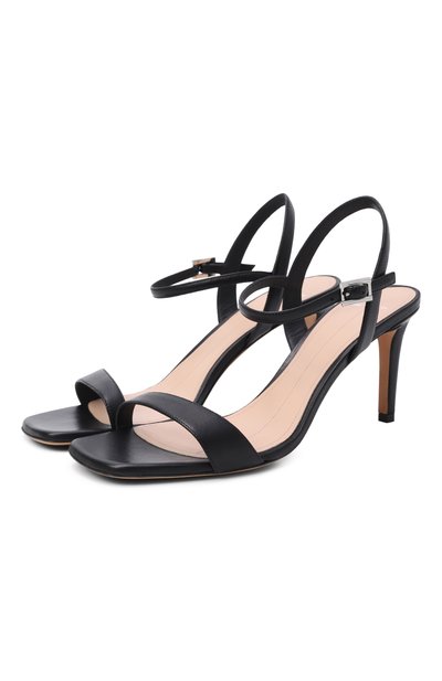 Женские кожаные босоножки KITON, арт. D61838BK0524F10